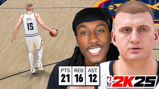 Nikola Jokic Is UNFAIR In NBA 2k25 Play Now Online [upl. by Teilo]