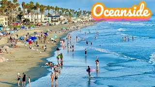 Oceanside California Walking Tour 🌴☀️ 4K [upl. by Garmaise]