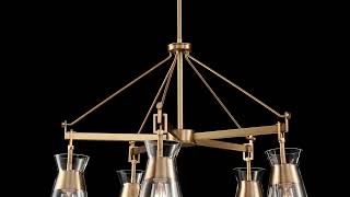 Savoy House Lakewood 5Light Chandelier in Warm Brass [upl. by Lagasse]