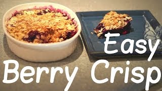 Easy Blueberry Crisp  4 Ingredients 5 Minutes [upl. by Renner]