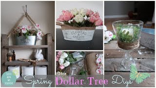 EASY DOLLAR TREE DIY SPRING DECOR  FARMHOUSE RUSTIC  BURLAP CRAFTS  DIY MAKE IT YOUR OWN MONDAY [upl. by Herrod]