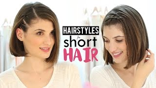 Hairstyles for short hair tutorial [upl. by Adoree421]