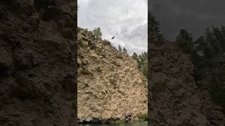 INSANE CLIFF JUMP 90 FEET 😳 cliffjumping [upl. by Kira]