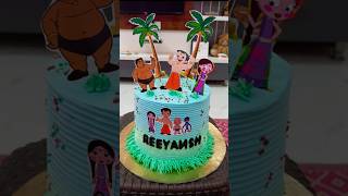 Chhota bhim homemade cake🎂 cake viralvideo foodchannel ytshorts recipe foodnetwork shortsfeed [upl. by Demb]