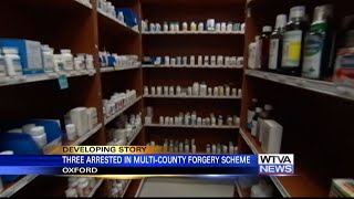 Trio accused of passing fake prescriptions across north Mississippi [upl. by Orion667]