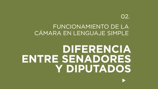 La diferencia entre los Diputados y Senadores [upl. by Hux155]