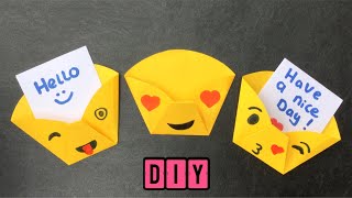 ☆ DIY EMOJI ZAKJE VOUWEN MET PAPIER  Makkelijk knutsel ☆ DIY EMOJI CRAFT IDEAS [upl. by Aruam]