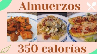 Almuerzos Saludables con menos de 350 Calorías [upl. by Tomkin]