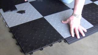 Interlocking Floor Tiles  Installing [upl. by Atteynod]