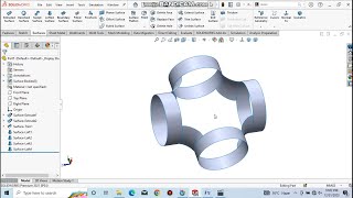 Lofted Surface in solidworks [upl. by Moclam]