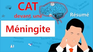 Méningite🙄 cest quoi la CAT 🤔  Résumé  Infectiologie [upl. by Eylhsa]