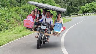 Riding Cheapest Filipino Transport Bike Downhill at Extreme Speed [upl. by Netsyrk260]