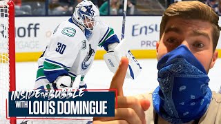 Canucks Louis Domingue Shows Off What Life Is Like Inside The NHL Bubble [upl. by Rachel167]