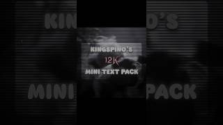 12k Mini Text Pack  Editing Pack  shorts trending fyp edit jurassicworld paleontology [upl. by Nnaeirrac]