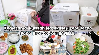 Kegiatan di Rumah Unboxing Digital Rice Cooker RAVELLE Lanjut Masak Makan Malam [upl. by Ailedamla]