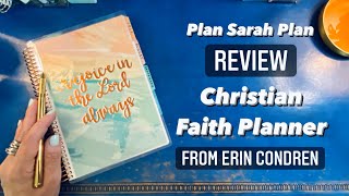 Review NEW Christian Faith Planner from Erin Condren [upl. by Bartlet453]