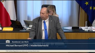 Michael Bernard  Beschlagnahme von RaserFahrzeugen 2 Wortmeldung  1372023 [upl. by Ecnarepmet958]