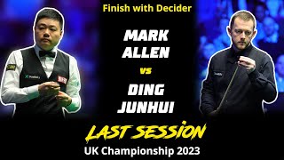 Mark Allen vs Ding Junhui  UK Championship Snooker 2023  Last Session  Finish with a Decider [upl. by Bernetta]