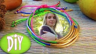 Bracelets DIY Tube Bracelet Bracelet Making Tutorial Out of String amp Tube charm [upl. by Allerie]