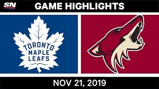 NHL Highlights  Maple Leafs vs Coyotes – Nov 21 2019 [upl. by Mauri927]