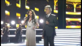 Sarah Brightman amp Andrea Bocelli  quotTime To Say Goodbyequot  live on German TV April 13 2013 [upl. by Verge]