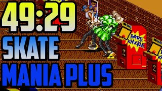 Streets of Rage 2 New Era Skate Mania Plus Speedrun 4929 [upl. by Ause]