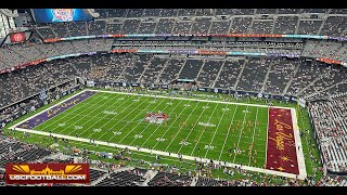 USC vs LSU pregame warmups in Allegiant Stadium [upl. by Hinze249]