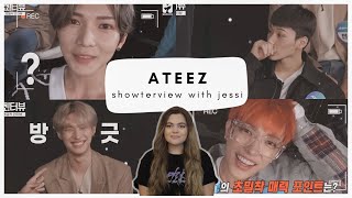 That was something  ATEEZ  Showterview with Jessi  Reaction [upl. by Wendye]