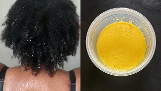 DIY EGG Yolk HAIR MASK For Dry Frizzy dull 4C Natural Hair [upl. by Egin]