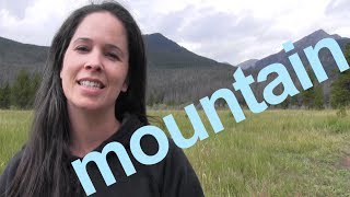 How to Say MOUNTAIN and SENTENCE  American English [upl. by Eudoxia]