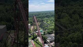 Aerial View of Diamondback at Kings Island kingsisland rollercoaster [upl. by Lowrie]