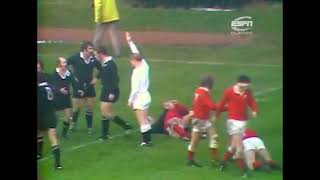 CONTROVERSIAL JPR WILLIAMS DISALLOWED TRY  WALES V NEW ZEALAND  1972 RUGBY MATCH  CARDIFF ARMS [upl. by Wohlert661]