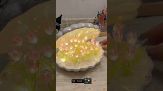 Diy Shell Tulip Lamp  Tulip Lamp tutorial  Tulip Lamp  night tulip lamp diy shorts viral art [upl. by Lanuk]