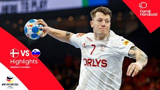 MATCH HIGHLIGHTS  Denmark vs Slovenia  EHF EURO 2024 [upl. by Lehcar264]