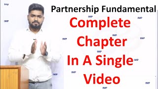 Most Important  12th ACCOUNTS  PARTNERSHIPFUNDAMENTALS  Full Chapter  Revision  SummaryNotes [upl. by Petr]