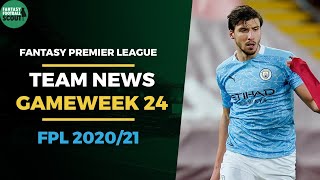 FPL Tips 202021 Gameweek 24 Preview  Team News for GW24  Fantasy Premier league [upl. by Natie]