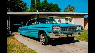 quotBlue Velvetquot 64 ss Impala Lowrider  the story by Estevan Oriol [upl. by Jorgan709]