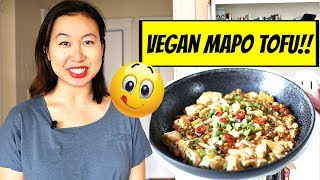 EASY VEGAN MAPO TOFU RECIPE 🌶️🌶️ [upl. by Eanehs259]