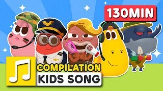 GREAT JOBS IN THE WORLD 2 AND OTHER SONGS  130MIN  LARVA KIDS  SUPER BEST SONGS FOR KIDS [upl. by Rolandson639]