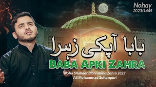 Ayyam e Fatima Noha 2023  Baba ApKi Zahra  Ali Mohammad Sultanpuri Nohay  bibi Fatima zahra noha [upl. by Gertrude]