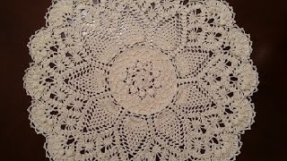 Crochet Doily  Splendid Pineapples Doily Part 1 [upl. by Darrel]