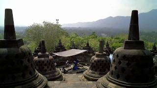 Borobudur Temple Complex Yogyakarta  Java  Indonesie [upl. by Matthias]