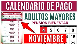 📢Calendario de Pago Pensión para Adultos Mayores📅 Depósito a recibir Día y Letra🚨 [upl. by Droc743]