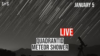 Live  Quadrantid Meteor Shower 2024  January 5 [upl. by Linnie454]