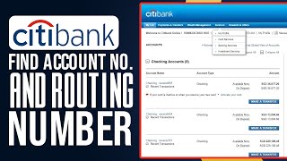 How To Find Citibank Account Number And Routing Number 2024 Update [upl. by Renzo347]