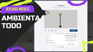 La MEJOR PÁGINA para descargar MUEBLES  Descargar muebles para SketchUp 2021 Misael Matos [upl. by Mala]