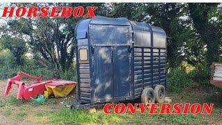 CONVERTING HORSEBOX FOR CAMPING [upl. by Serg]