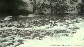 Tempête du 111010 à Argeles sur mer  Plage du Racou [upl. by Nirrat]