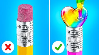 GENIUS SCHOOL HACKS  Smart DIY Tricks and Cool Crafts by 123 GO GLOBAL [upl. by Tobe640]