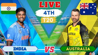 India vs Australia 4th T20I Cricket Match Live Score IND Vs AUS Live score amp commentary livestream [upl. by Dwane530]